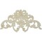 Ekena Millwork 22 1/8"W x 12"H x 1 1/8"P Rose & Ribbon Center Onlay ONL22X12X01RO - alternate 4